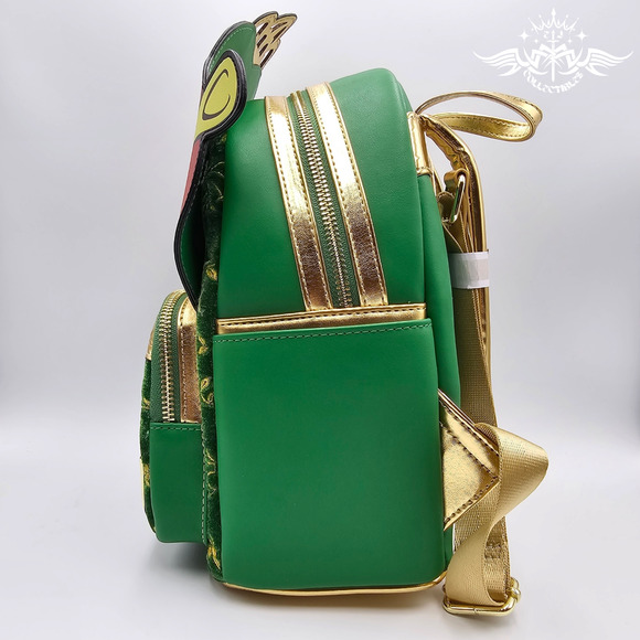 Loungefly DreamWorks Shrek Princess Fiona Green Gold Mini Backpack Bag New - Picture 7 of 13